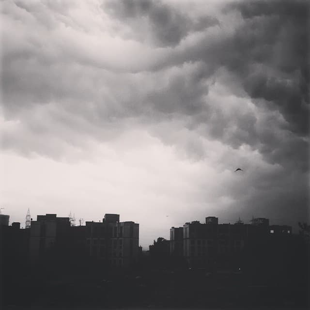 Stormy dramatic skies seem to be the order of the day.