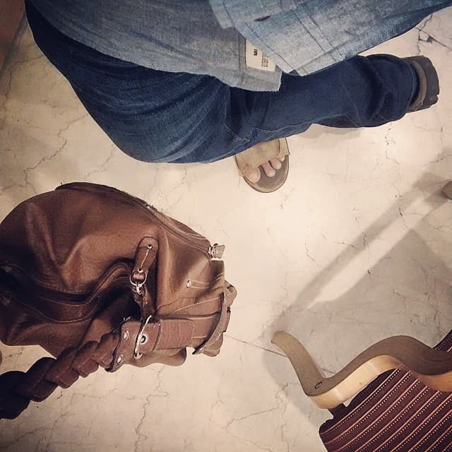 Every time, I have to chaffuer around mom and grandmoms for shopping, I get reduced to carrying handbags, like a mobile cloak room.