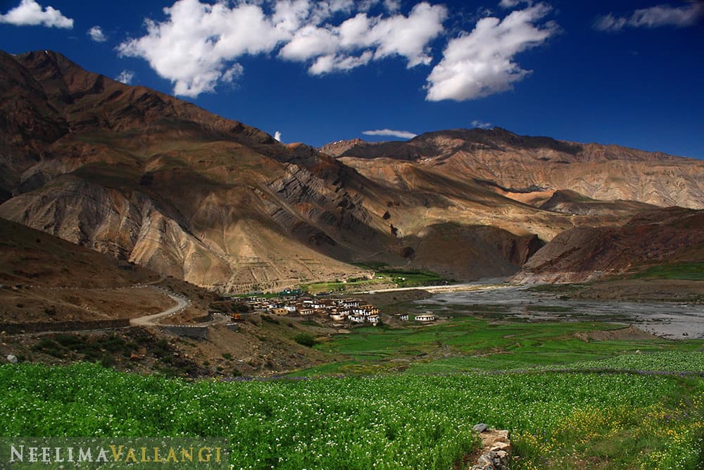 neelimav : A thing of beauty of is a joy forever, like these Himalayan villages and the mountains that surround them. Sagnam in Pin Valley, Himachal Pradesh. Blogs here - Spiti © All rights reserved.