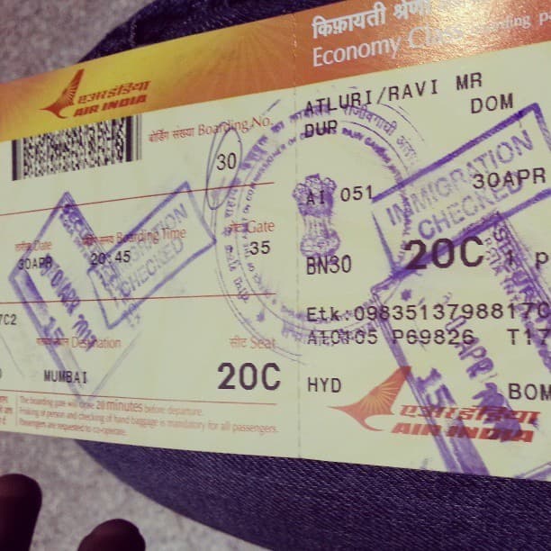 ever seen so many stamps on a domestic flight’s boarding pass?
