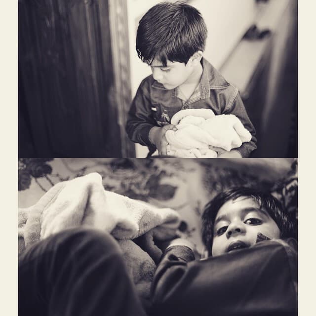 The youngest cousin of my generation, still wants his towel-that-thinks-its-a-blanket to fall asleep. This reminds me of Hobbes. Heβs no Calvin, yet. But I think we always had our Hobbes in our dreams. Day dreams or otherwise.