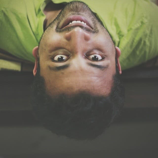 Upside down, you are a different person. That’s what jobless Saturdays do - turn you upside down and make you do things like this.