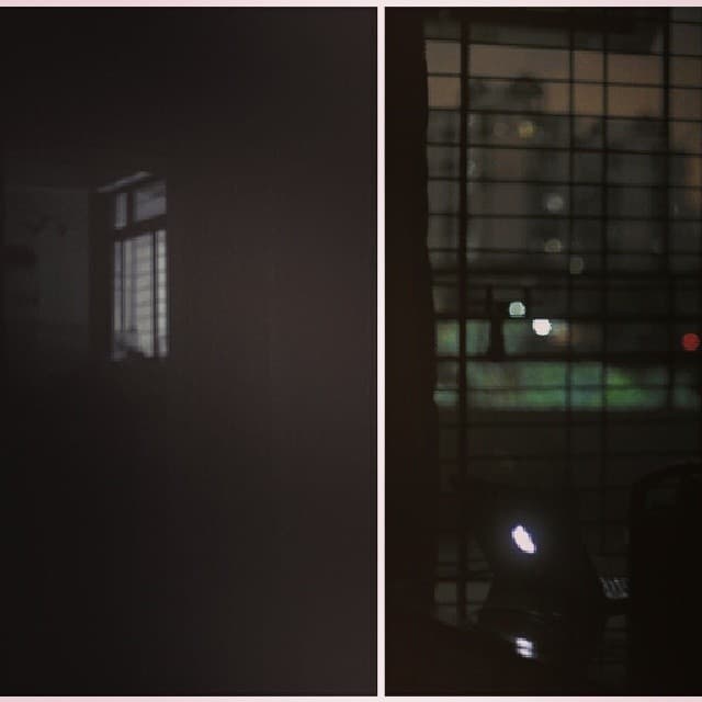 In the future if power cuts become rare, they will become the next cool thing. And hippies are going to show off power cuts like this.