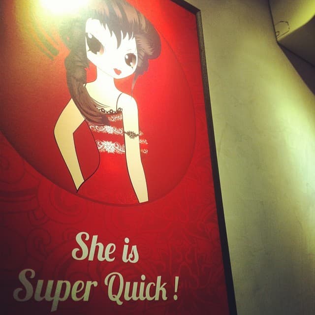 Spotted at a restaurant.