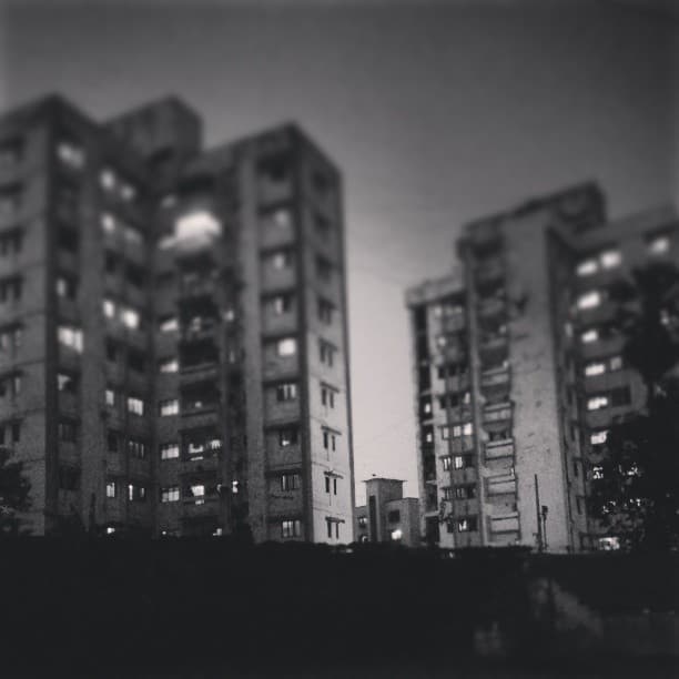 I am starting to look everything in black, white and greys. (at GTB Nagar)