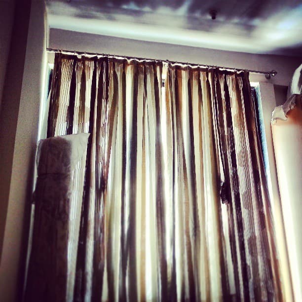 Curtains and early morning light. Yes, 11 is early morning on a Sunday.