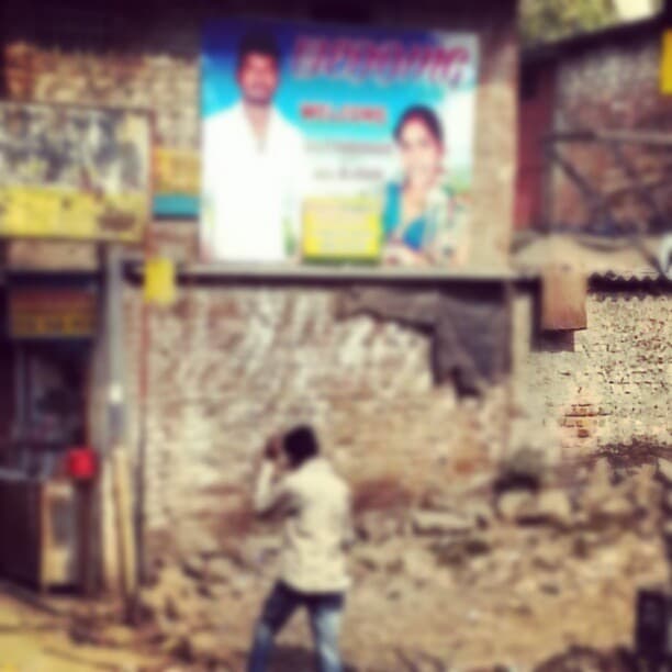 Why send cards, when you can plaster hoardings across the colony ;)